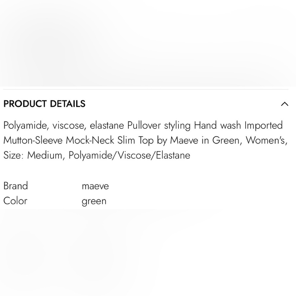 Maeve Teal Textured Puff Sleeve Top - Picture 5 of 16